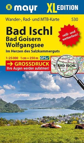 Mayr Wanderkarte Bad Ischl – Bad Goisern – Wolfgangsee XL 1:25.000 von KOMPASS-Karten GmbH