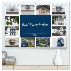 Bad Karlshafen, Ein barockes Hugenottenstädtchen an der Weser (hochwertiger Premium Wandkalender 2024 DIN A2 quer), Kunstdruck in Hochglanz von A.Y. Wahby,  Tamara