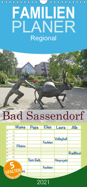 Bad Sassendorf – Familienplaner hoch (Wandkalender 2021 , 21 cm x 45 cm, hoch) von janne
