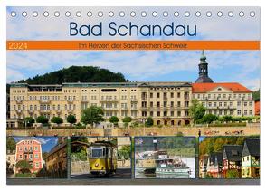 Bad Schandau – Im Herzen der Sächsischen Schweiz (Tischkalender 2024 DIN A5 quer), CALVENDO Monatskalender von Felix,  Holger
