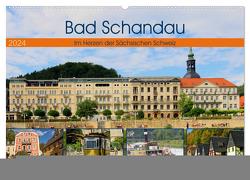 Bad Schandau – Im Herzen der Sächsischen Schweiz (Wandkalender 2024 DIN A2 quer), CALVENDO Monatskalender von Felix,  Holger