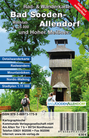 Bad Sooden-Allendorf und Hoher Meißner von KKV Kartographische Kommunale Verlagsgesellschaft mbH