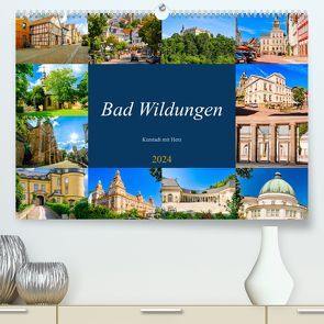 Bad Wildungen, Kurstadt mit Herz (hochwertiger Premium Wandkalender 2024 DIN A2 quer), Kunstdruck in Hochglanz von W. Lambrecht,  Markus