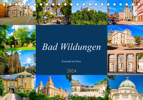 Bad Wildungen, Kurstadt mit Herz (Tischkalender 2024 DIN A5 quer), CALVENDO Monatskalender von W. Lambrecht,  Markus