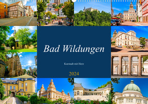 Bad Wildungen, Kurstadt mit Herz (Wandkalender 2024 DIN A2 quer), CALVENDO Monatskalender von W. Lambrecht,  Markus