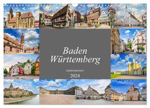 Baden-Württemberg Stadtansichten (Wandkalender 2024 DIN A3 quer), CALVENDO Monatskalender von Meutzner,  Dirk