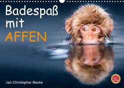 Badespaß mit Affen (Wandkalender 2021 DIN A3 quer) von Christopher Becke,  Jan