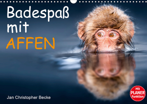 Badespaß mit Affen (Wandkalender 2021 DIN A3 quer) von Christopher Becke,  Jan