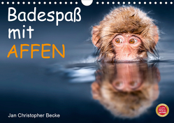 Badespaß mit Affen (Wandkalender 2021 DIN A4 quer) von Christopher Becke,  Jan