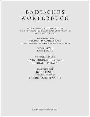 Badisches Wörterbuch / Schneegänsehaber–Schwurm von Streck,  Tobias