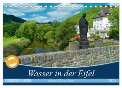 Bäche, Flüsse, Seen – Wasser in der Eifel (Tischkalender 2024 DIN A5 quer), CALVENDO Monatskalender von Mooß,  Ralf