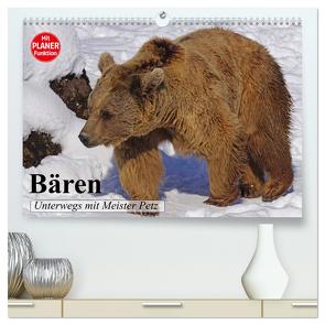 Bären. Unterwegs mit Meister Petz (hochwertiger Premium Wandkalender 2024 DIN A2 quer), Kunstdruck in Hochglanz von Stanzer,  Elisabeth