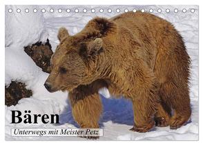 Bären. Unterwegs mit Meister Petz (Tischkalender 2024 DIN A5 quer), CALVENDO Monatskalender von Stanzer,  Elisabeth