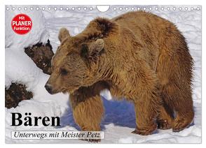 Bären. Unterwegs mit Meister Petz (Wandkalender 2024 DIN A4 quer), CALVENDO Monatskalender von Stanzer,  Elisabeth