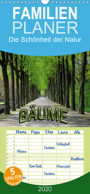 Bäume 2020 – Familienplaner hoch (Wandkalender 2020 , 21 cm x 45 cm, hoch) von Geduldig,  Bildagentur