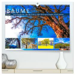 Bäume … sind Gedichte, die die Erde in den Himmel schreibt. Khali Gibran (hochwertiger Premium Wandkalender 2024 DIN A2 quer), Kunstdruck in Hochglanz von VogtArt,  VogtArt