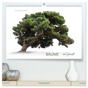 BÄUME – wie gemalt (hochwertiger Premium Wandkalender 2024 DIN A2 quer), Kunstdruck in Hochglanz von Schmidbauer,  Heinz
