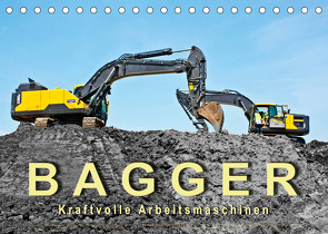 Bagger – kraftvolle Arbeitsmaschinen (Tischkalender 2023 DIN A5 quer) von Roder,  Peter