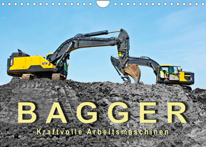 Bagger – kraftvolle Arbeitsmaschinen (Wandkalender 2023 DIN A4 quer) von Roder,  Peter