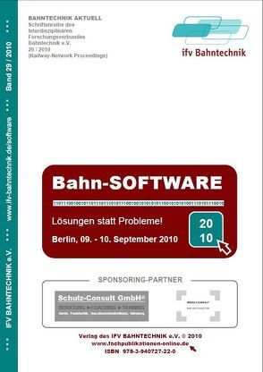 Bahn Software 2010 von Schulz,  Eckhard