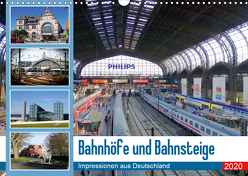 Bahnhöfe und Bahnsteige 2020. Impressionen aus Deutschland (Wandkalender 2020 DIN A3 quer) von Lehmann,  Steffani