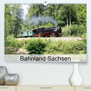 Bahnland Sachsen (Premium, hochwertiger DIN A2 Wandkalender 2021, Kunstdruck in Hochglanz) von Bujara,  André
