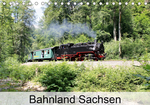 Bahnland Sachsen (Tischkalender 2021 DIN A5 quer) von Bujara,  André