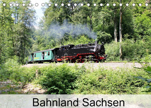 Bahnland Sachsen (Tischkalender 2022 DIN A5 quer) von Bujara,  André