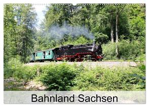 Bahnland Sachsen (Wandkalender 2024 DIN A2 quer), CALVENDO Monatskalender von Bujara,  André