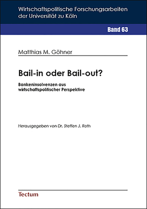 Bail-in oder Bail-out? von Göhner,  Matthias M.