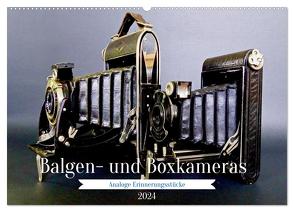 Balgen- und Boxkameras – Analoge Erinnerungsstücke (Wandkalender 2024 DIN A2 quer), CALVENDO Monatskalender von Glineur,  Jean-Louis
