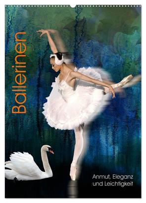 Ballerinen – Anmut, Eleganz und Leichtigkeit (Wandkalender 2024 DIN A2 hoch), CALVENDO Monatskalender von Fischer,  Harald
