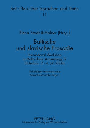 Baltische und slavische Prosodie von Stadnik-Holzer,  Elena