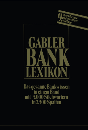 Bank-Lexikon von Löffelholz,  Josef