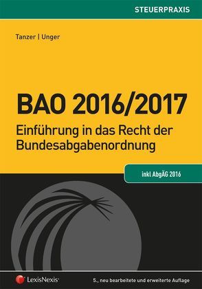 BAO 2016/2017 von Tanzer,  Michael, Unger,  Peter