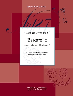 Barcarolle von Offenbach,  Jacques, Riem,  Julian