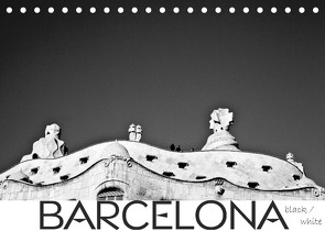 BARCELONA [black/white] (Tischkalender 2022 DIN A5 quer) von photography [Daniel Slusarcik],  D.S