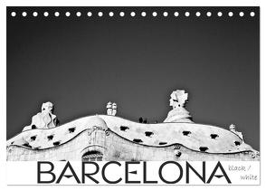 BARCELONA [black/white] (Tischkalender 2024 DIN A5 quer), CALVENDO Monatskalender von photography [Daniel Slusarcik],  D.S