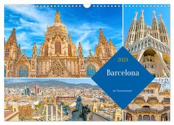Barcelona – ein Traumreiseziel (Wandkalender 2024 DIN A3 quer), CALVENDO Monatskalender von Schwarze,  Nina
