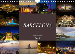 Barcelona Impressionen (Wandkalender 2023 DIN A4 quer) von Meutzner,  Dirk