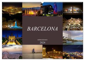 Barcelona Impressionen (Wandkalender 2024 DIN A2 quer), CALVENDO Monatskalender von Meutzner,  Dirk
