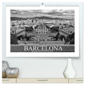 Barcelona Photografien in Schwarz / Weiß (hochwertiger Premium Wandkalender 2024 DIN A2 quer), Kunstdruck in Hochglanz von Meutzner,  Dirk