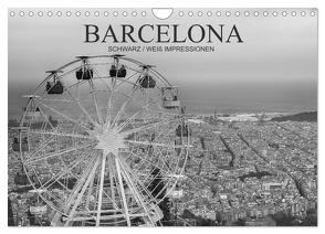 Barcelona Schwarz / Weiß Impressionen (Wandkalender 2024 DIN A4 quer), CALVENDO Monatskalender von Meutzner,  Dirk