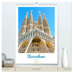Barcelona – Urlaubsplaner (hochwertiger Premium Wandkalender 2024 DIN A2 hoch), Kunstdruck in Hochglanz von Schwarze,  Nina