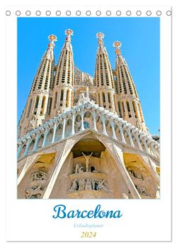 Barcelona – Urlaubsplaner (Tischkalender 2024 DIN A5 hoch), CALVENDO Monatskalender von Schwarze,  Nina