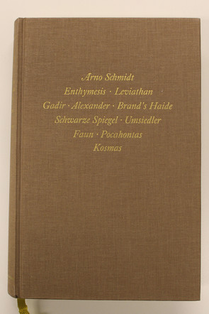 Bargfelder Ausgabe. Werkgruppe I. Romane, Erzählungen, Gedichte, Juvenilia von Schmidt,  Arno