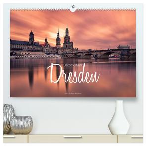 Barockstadt Dresden (hochwertiger Premium Wandkalender 2024 DIN A2 quer), Kunstdruck in Hochglanz von Becker,  Stefan