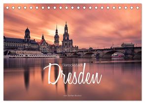 Barockstadt Dresden (Tischkalender 2024 DIN A5 quer), CALVENDO Monatskalender von Becker,  Stefan