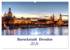 Barockstadt Dresden (Wandkalender 2024 DIN A2 quer), CALVENDO Monatskalender von Gierok / Magic Artist Design,  Steffen