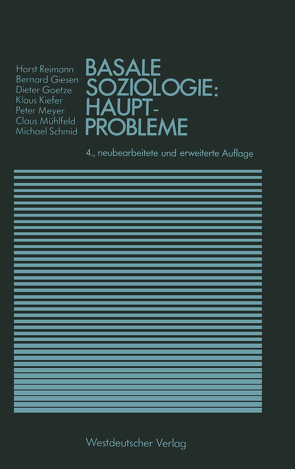 Basale Soziologie: Hauptprobleme von Reimann,  Horst